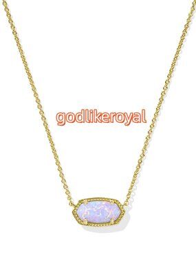 Elisa Gold Short Pendant Necklace